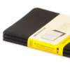 Zestaw notatników w kratkę A6 - Moleskine - czarne 3 szt.