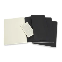 Zestaw notatników w kropki XL - Moleskine - czarne 3 szt.