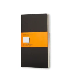 Zestaw notatników w linie A6 - Moleskine - czarne, 3 szt.