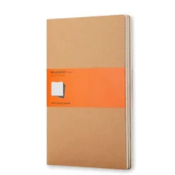 Zestaw notatników w linie A5 - Moleskine - kraft 3 szt.