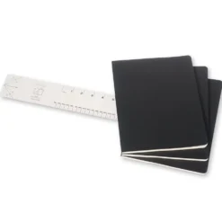 Zestaw notatników w linie XL - Moleskine - czarne 3 szt.