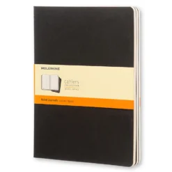 Zestaw notatników w linie XL - Moleskine - czarne 3 szt.