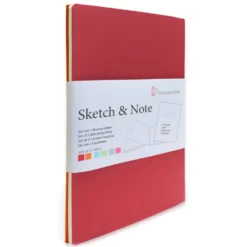 Zestaw notesów A5 - Hahnemühle - Red Bundle 125 g/m2 2 szt.