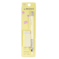 Zestaw ołówek MONO Graph + gumka - Tombow - Cream Yellow