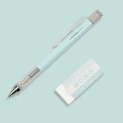Zestaw ołówek MONO Graph + gumka - Tombow - Ice Blue