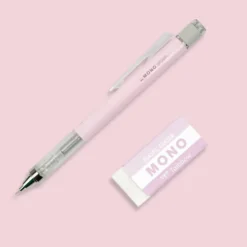 Zestaw ołówek MONO Graph + gumka - Tombow - Pink