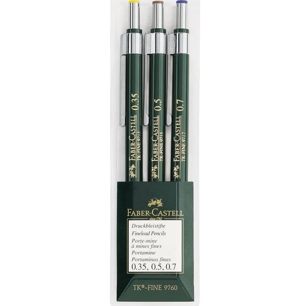 Zestaw ołówków automatycznych TK Fine - Faber-Castell - 3 szt.