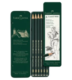 Zestaw ołówków Castell 9000 - Faber-Castell - 6 szt.