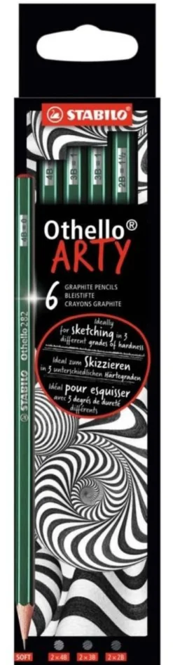 Zestaw ołówków Othello Arty - Stabilo - miękkie, 6 szt.