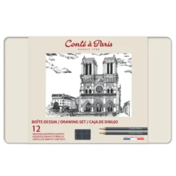 Zestaw ołówków Sketching - Conté à Paris - Graphite 12 szt.