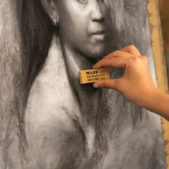Zestaw ołówków węglowych Art Charcoal - Milan - czarne 3 szt.