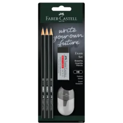 Zestaw ołówków z gumką i temperówką - Faber-Castell - 5 szt.