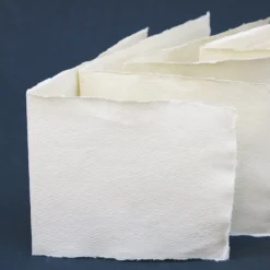 Zestaw papeterii 100% bawełny 210 g - Khadi Papers - White 15 x 15 cm 10 szt.