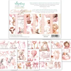 Zestaw papierów do scrapbookingu 15,2 x 20,3 cm - Mintay - Baby Girl Book