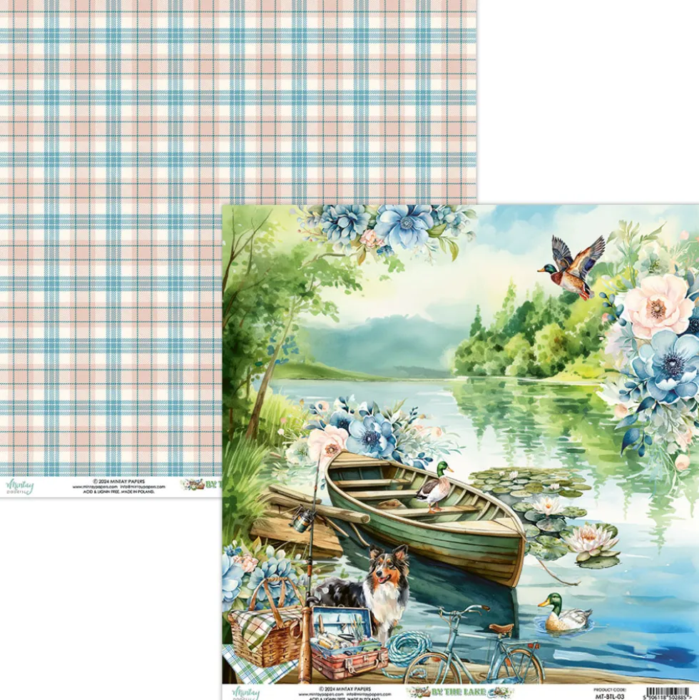 Zestaw papierów do scrapbookingu 30,5 x 30,5 cm - Mintay - By The Lake