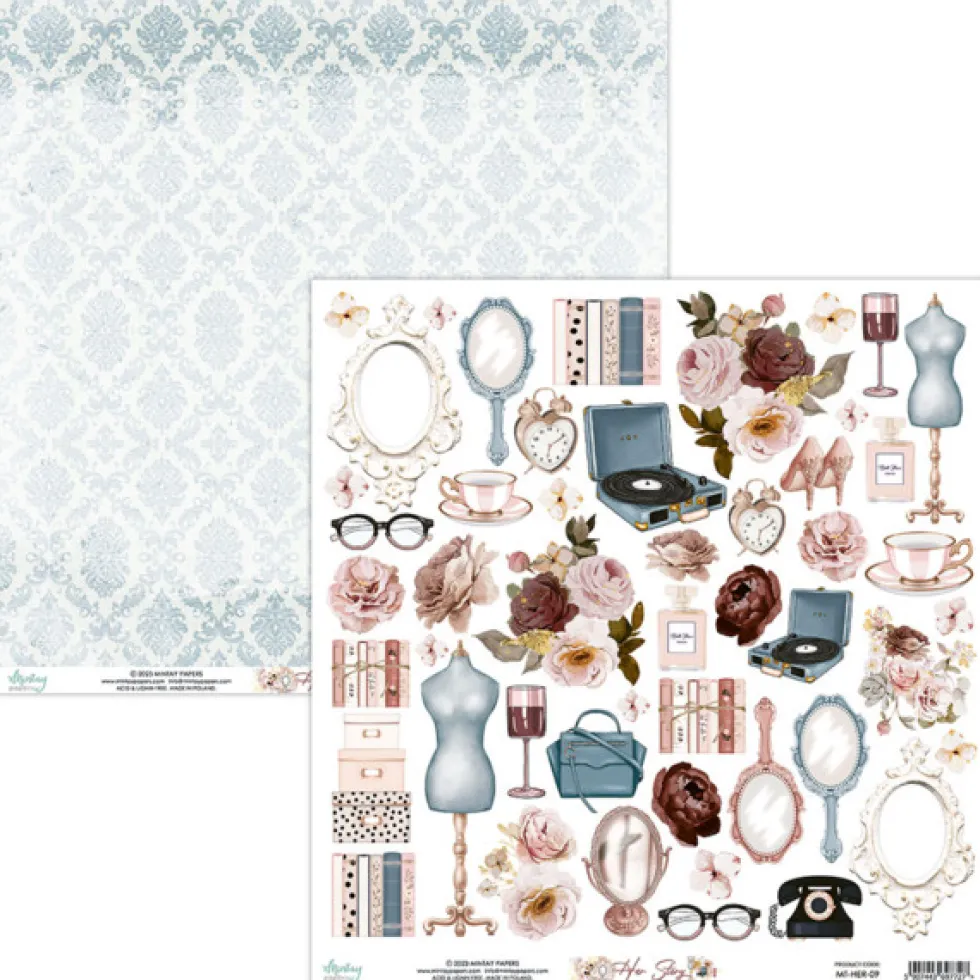 Zestaw papierów do scrapbookingu 30,5 x 30,5 cm - Mintay - Her Story