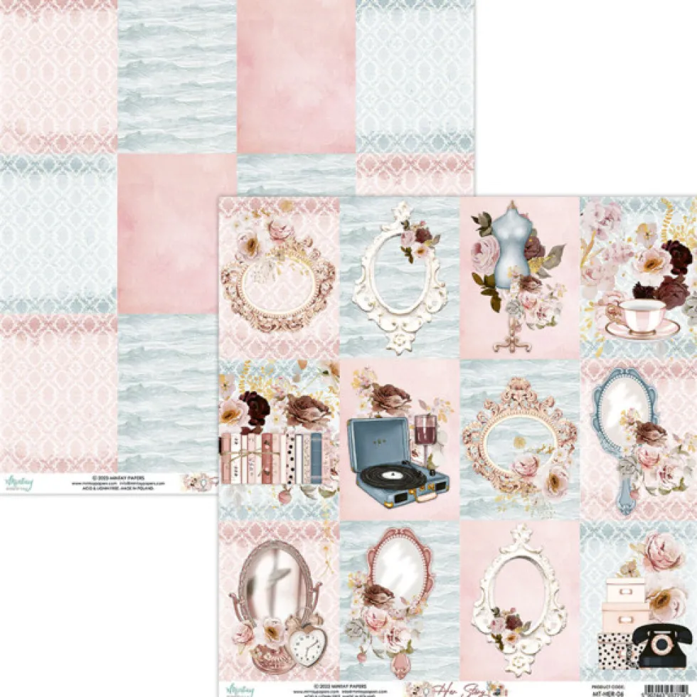 Zestaw papierów do scrapbookingu 30,5 x 30,5 cm - Mintay - Her Story