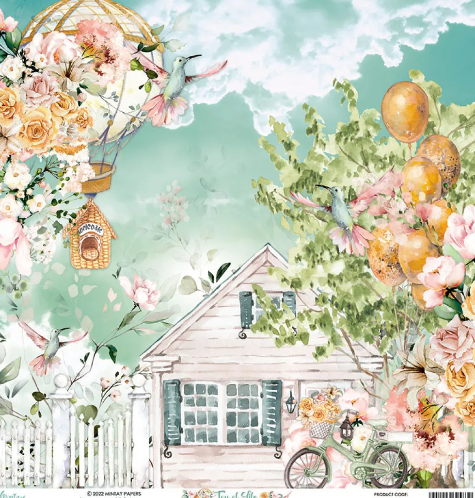 Zestaw papierów do scrapbookingu 30,5 x 30,5 cm - Mintay - Joy of Life