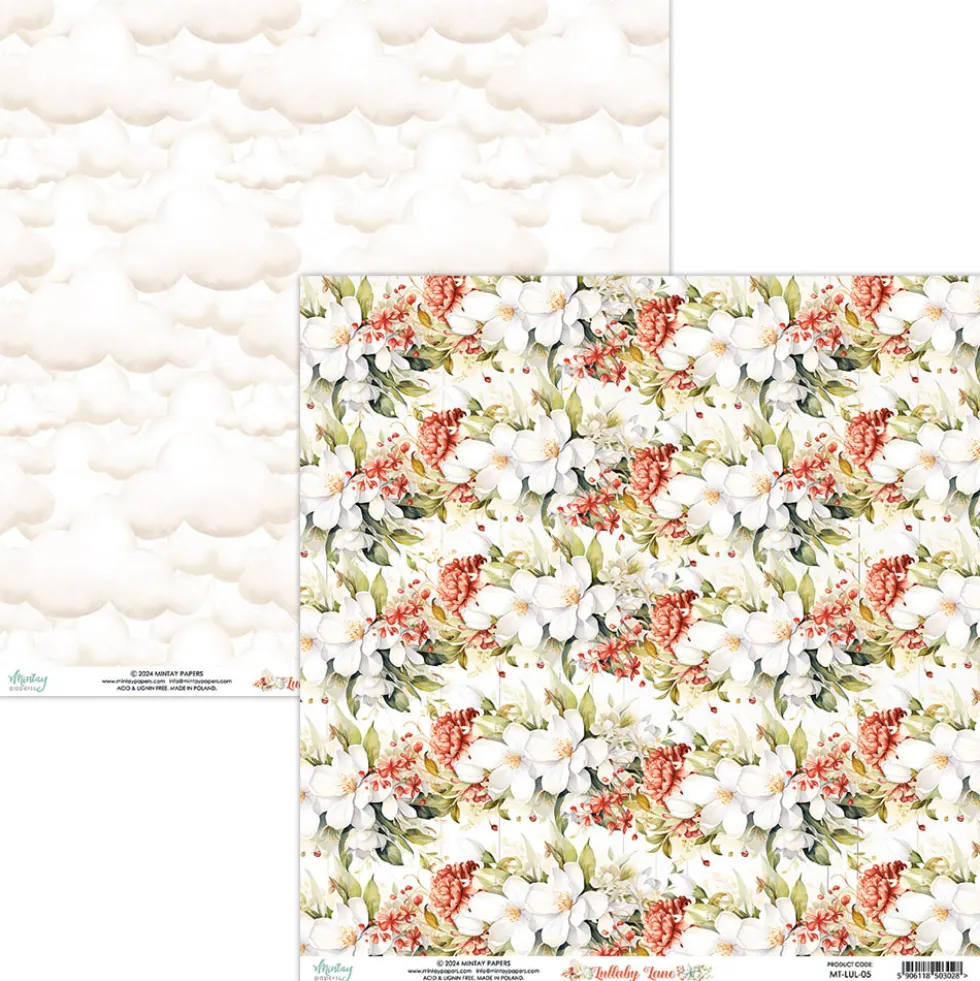 Zestaw papierów do scrapbookingu 30,5 x 30,5 cm - Mintay - Lullaby Lane