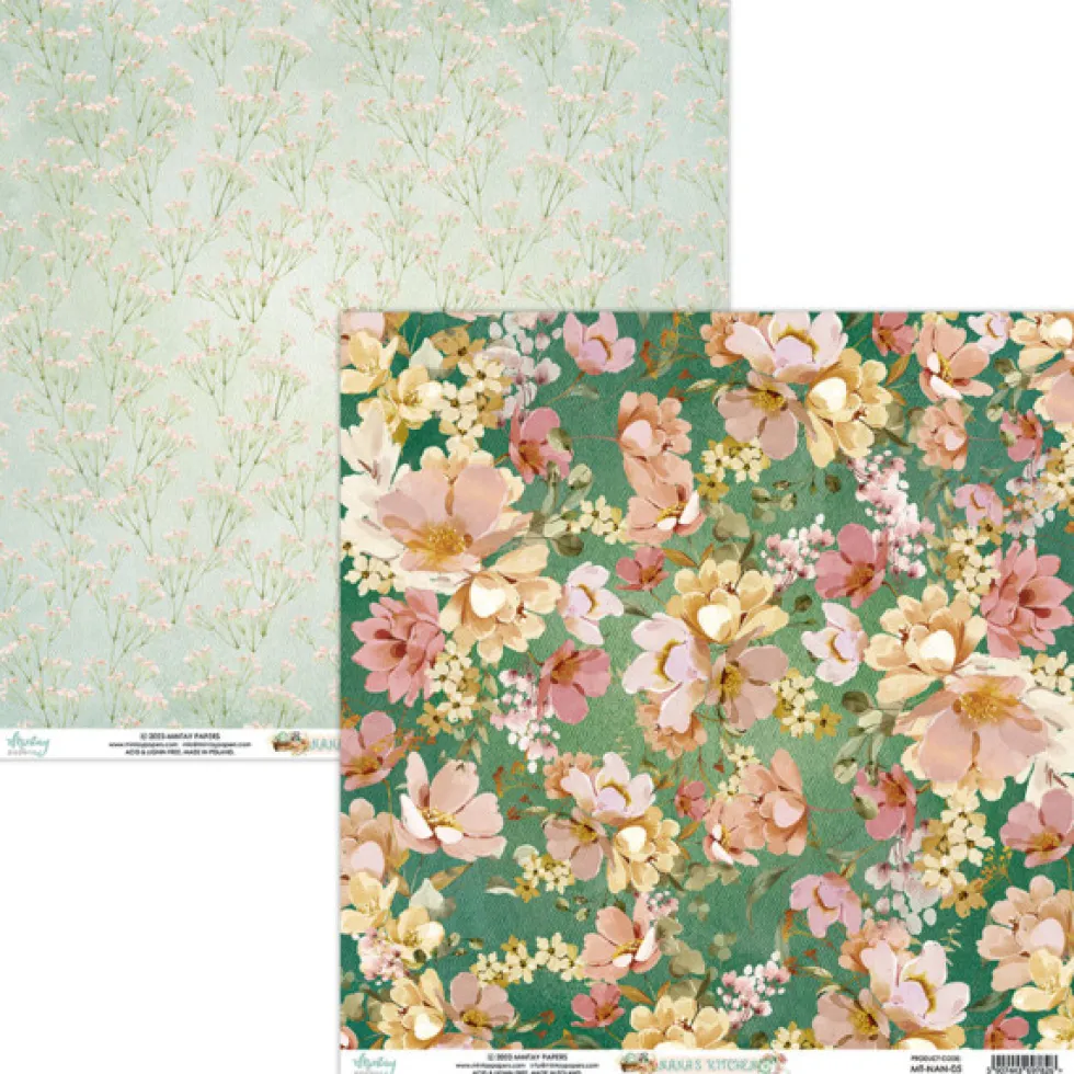 Zestaw papierów do scrapbookingu 30,5 x 30,5 cm - Mintay - Nana's Kitchen