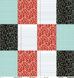 Zestaw papierów do scrapbookingu 15,2 x 15,2 cm - Mintay - School Days