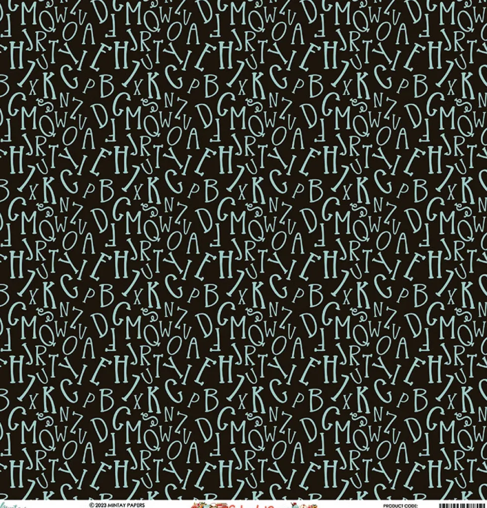 Zestaw papierów do scrapbookingu 15,2 x 15,2 cm - Mintay - School Days