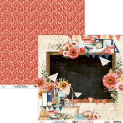 Zestaw papierów do scrapbookingu 15,2 x 15,2 cm - Mintay - School Days