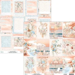 Zestaw papierów do scrapbookingu 30,5 x 30,5 cm - Mintay - Sunset Beach