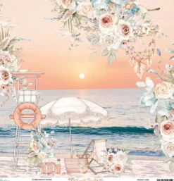 Zestaw papierów do scrapbookingu 30,5 x 30,5 cm - Mintay - Sunset Beach