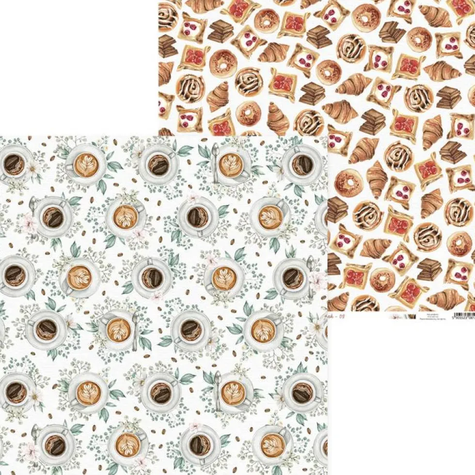 Zestaw papierów do scrapbookingu 30,5 x 30,5 cm - Piątek Trzynastego - Coffee Break