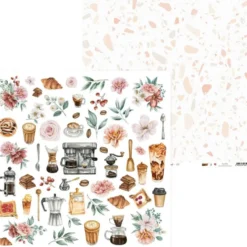 Zestaw papierów do scrapbookingu 30,5 x 30,5 cm - Piątek Trzynastego - Coffee Break