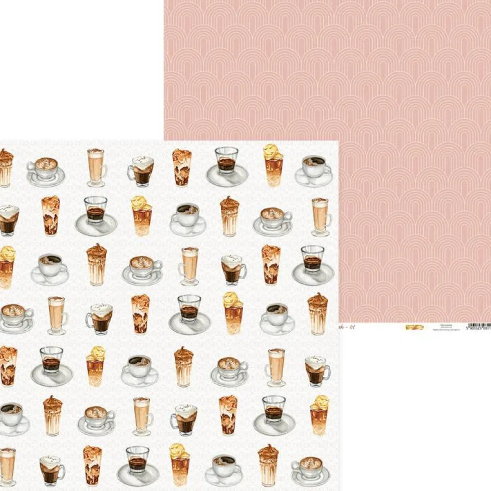 Zestaw papierów do scrapbookingu 30,5 x 30,5 cm - Piątek Trzynastego - Coffee Break