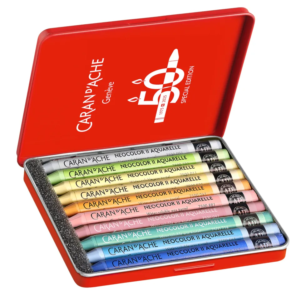 Zestaw pasteli akwarelowych Neocolor II Pastel - Caran d'Ache - 10 szt.
