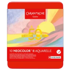Zestaw pasteli akwarelowych Neocolor II Pastel - Caran d'Ache - 10 szt.
