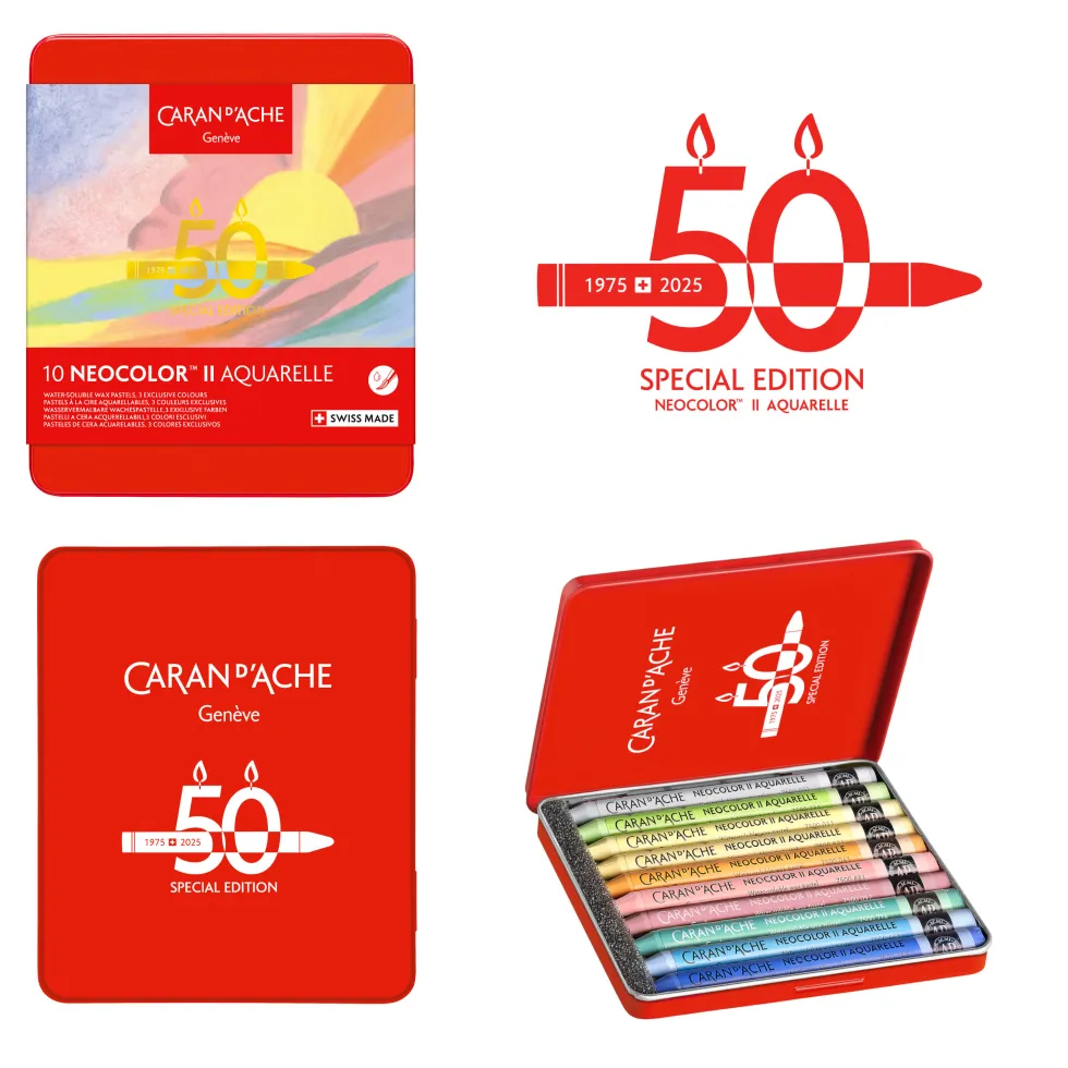 Zestaw pasteli akwarelowych Neocolor II Pastel - Caran d'Ache - 10 szt.