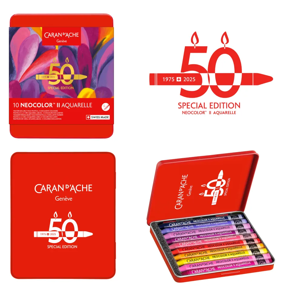 Zestaw pasteli akwarelowych Neocolor II Pop - Caran d'Ache - 10 szt.