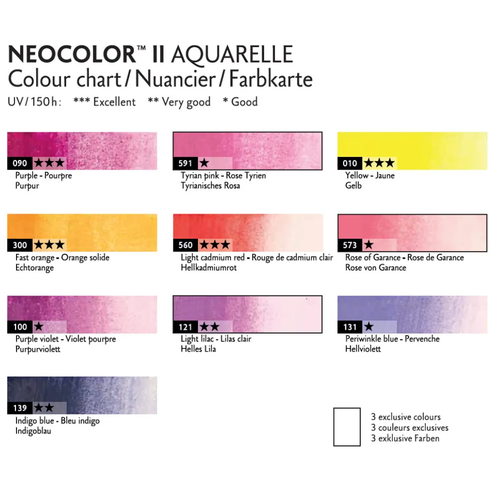 Zestaw pasteli akwarelowych Neocolor II Pop - Caran d'Ache - 10 szt.