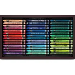 Zestaw pasteli akwarelowych Neocolor II w drewnianej walizce - Caran d'Ache - 84 szt.