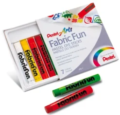 Zestaw pasteli do ozdabiania tkanin - Pentel - 7 kolorów