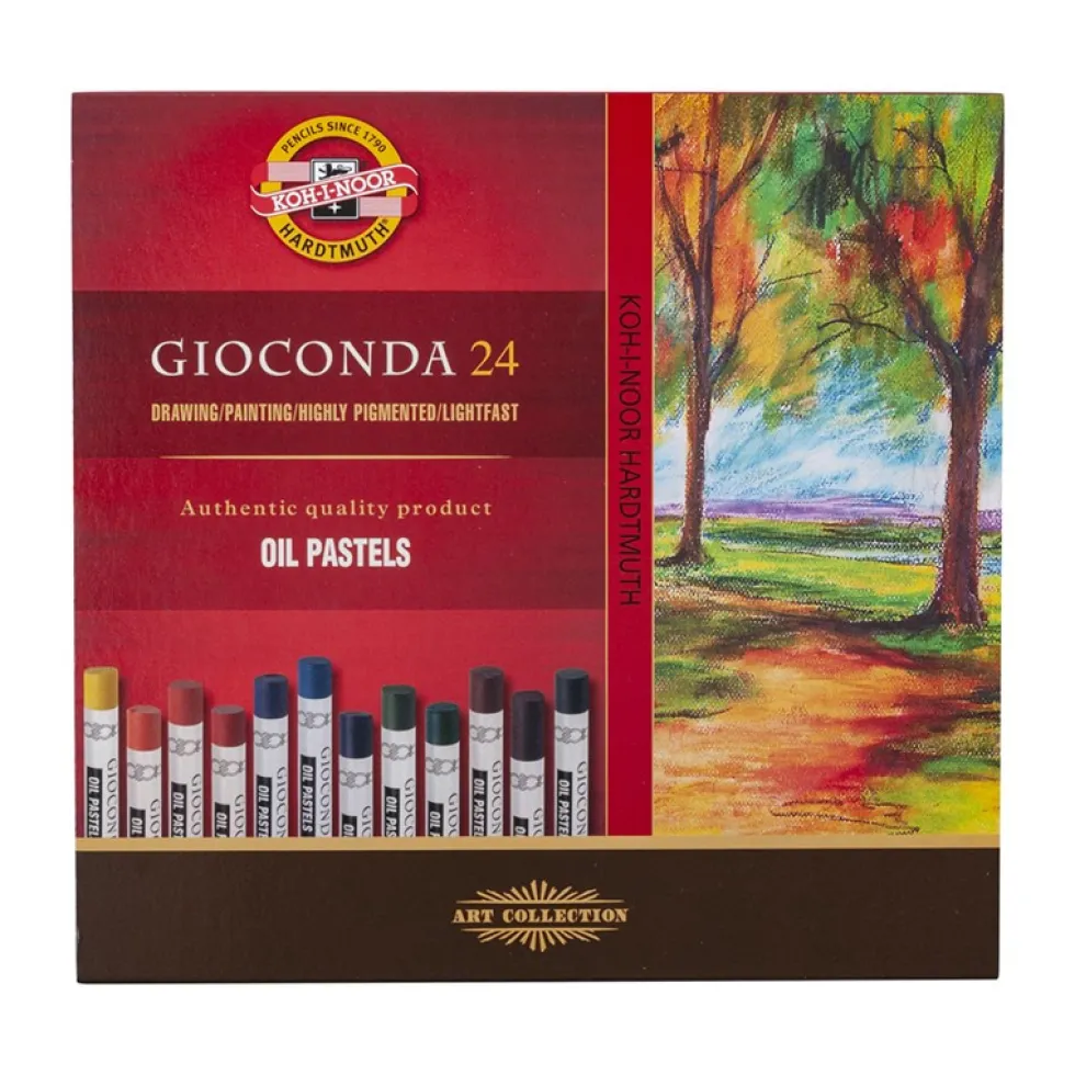 Zestaw pasteli olejnych Gioconda Oil Pastels - Koh-I-Noor - 24 kolory