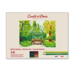 Zestaw pasteli suchych w kredce Assorted - Conté à Paris - 48 szt.
