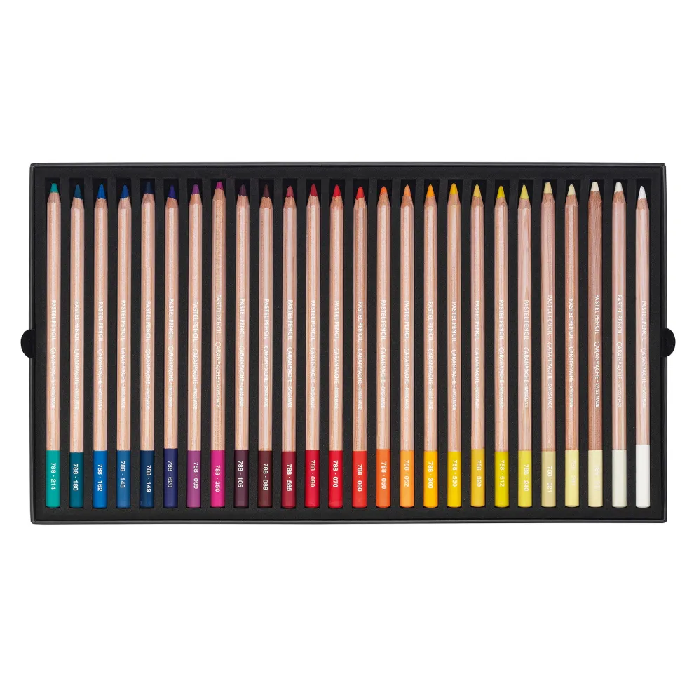 Zestaw pasteli suchych w kredce Pastel Pencil - Caran d'Ache - 76 kolorów