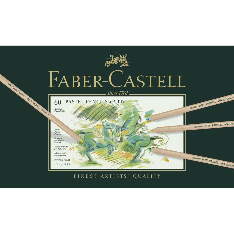 Zestaw pasteli suchych w kredce Pitt Pastel - Faber-Castell - 60 kolorów