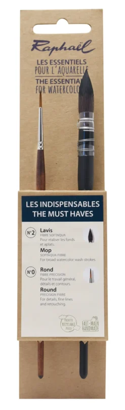 Zestaw pędzli do akwareli The Must Haves - Raphael - 2 szt.