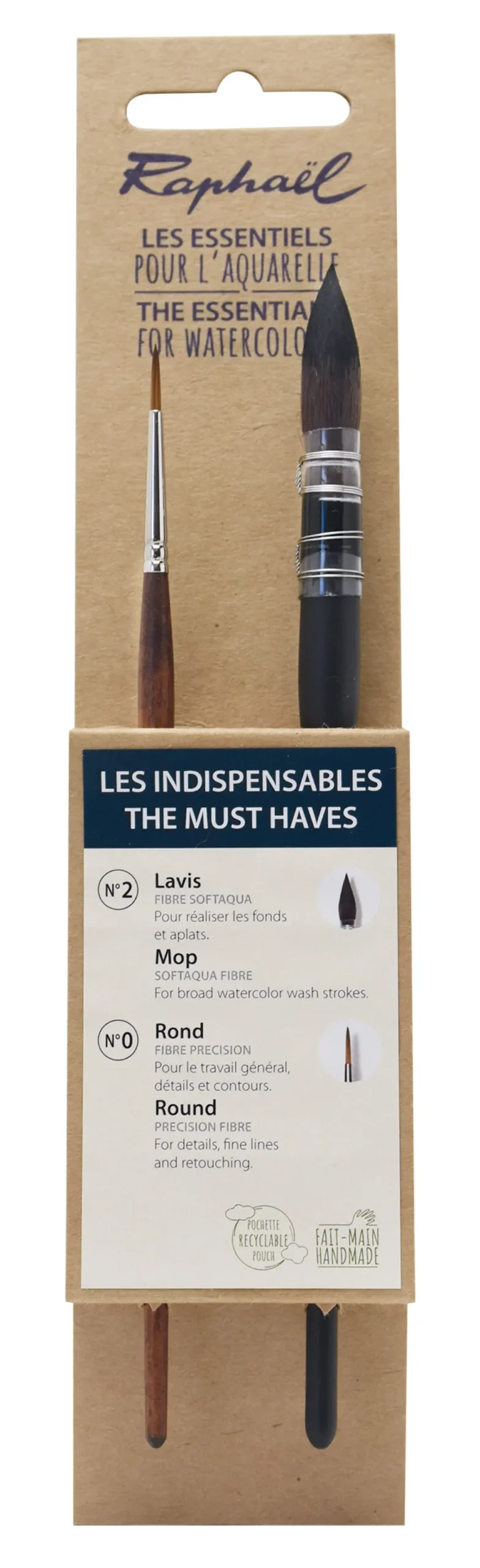 Zestaw pędzli do akwareli The Must Haves - Raphael - 2 szt.