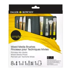 Zestaw pędzli i akcesoriów Mixed Media - Daler Rowney - 10 szt.