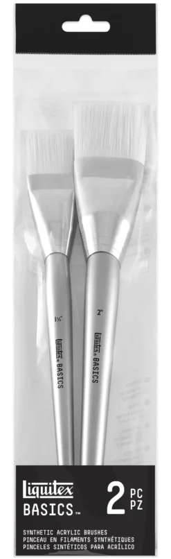 Zestaw pędzli płaskich, syntetycznych Basics - Liquitex - 3 szt.