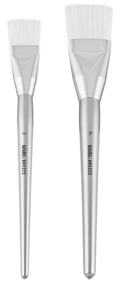 Zestaw pędzli płaskich, syntetycznych Basics - Liquitex - 3 szt.