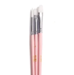 Zestaw pędzli syntetycznych Little Bird - HIMI - Pink 3 szt.