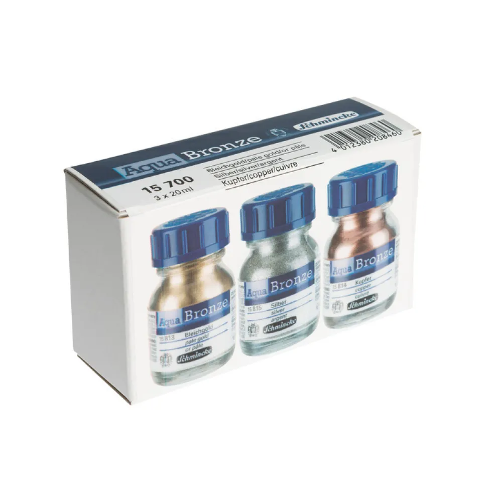 Zestaw pigmentów Aqua Bronze - Schmincke - 3 x 20 ml